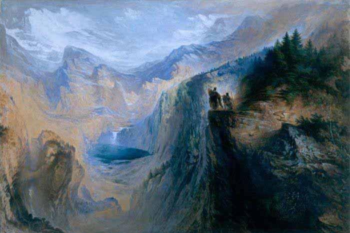 John Martin Manfred on the Jungfrau oil painting picture